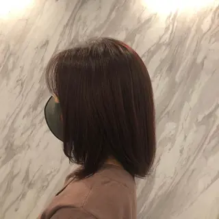 セミロング カラー 🐠寒色系×パーマ 櫻井　麿偉🐏のヘアスタイル