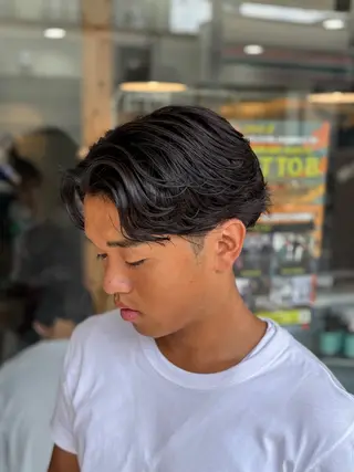 ショート パーマ swell所属・【メンズヘア】 コジマハヤトのヘアスタイル