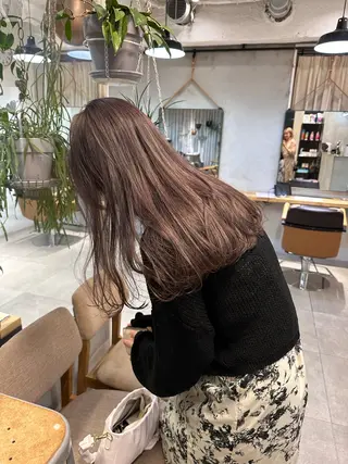 ロング カラー REINA☁️透明感 カラー/ぷつっと♡のヘアスタイル