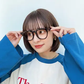 ショート カラー 🌱ボブ/レイヤー/ ベージュ/あやみ✨のヘアスタイル