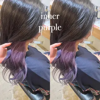 セミロング カラー Kana 🍋 ハイトーン【高円寺】のヘアスタイル