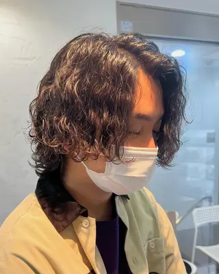 パーマ メンズ ショートヘア原宿 fifth コシのヘアスタイル