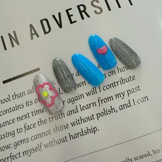 ネイル ⭐︎休業中の練習⭐︎ JNA認定講師髙橋のネイルデザイン