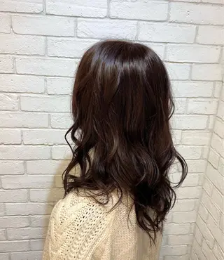 セミロング カラー ヨシダ フミノリのヘアスタイル