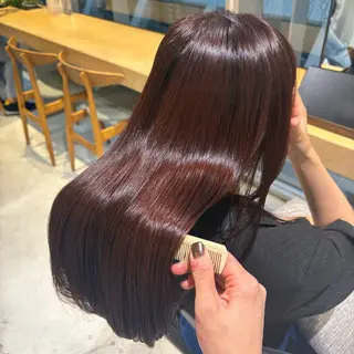 ミディアム カラー 銀座/髪質改善カラー /ボブ/本田 聖のヘアスタイル