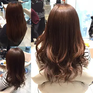 ミディアム セミロング ロング カラー Re:ta KANZOのヘアスタイル