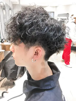 ショート パーマ メンズ amie高崎所属・高崎メンズパーマ 髪質改善TAKEのヘアスタイル