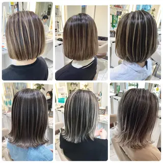 ミディアム カラー 山崎俊輔/髪質改善 /バレイヤージュのヘアスタイル