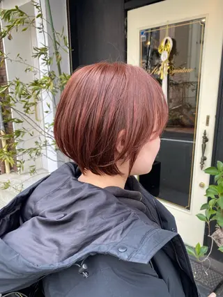 ショート カラー パーマ ヘアアレンジ メンズ キッズ HairSignature所属・ブリーチ指名神戸 No.1美容師RENのヘアスタイル