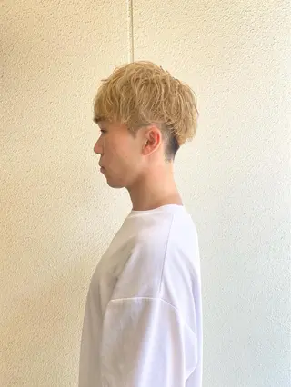 ショート カラー メンズ ボブ/髪質改善/ レイヤー/池澤慎人のヘアスタイル