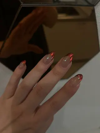 ネイル Ray. ちゅるん系ニュアンスのネイルデザイン