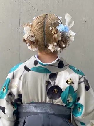 ヘアアレンジ 卒業式ヘアセット🎀 ヘアアレンジのヘアスタイル