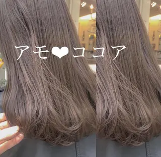 セミロング カラー ショートボブ💗 ヤマネシオリのヘアスタイル