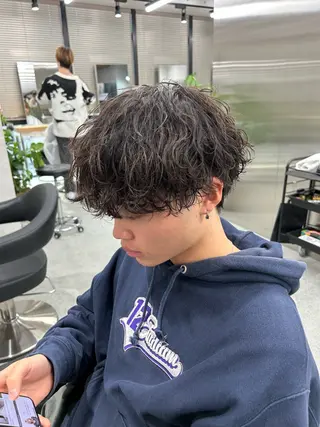 ショート パーマ メンズ トレンド🔥メンズ 特化⚡️網野裕希のヘアスタイル