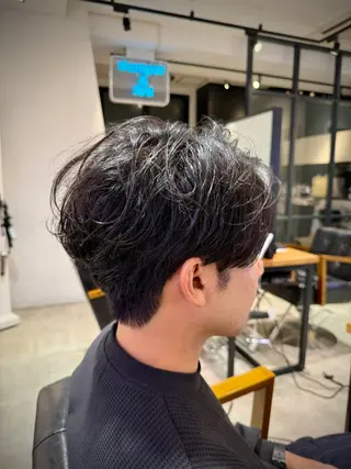 ショート パーマ メンズ flammeum関内店所属・🥀Hosaka Kazuki🥀のヘアスタイル