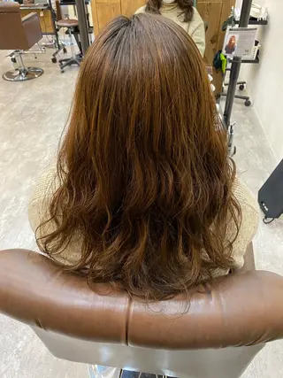 ロング パーマ 🟢NEGi🟣 🫧髪質改善のヘアスタイル