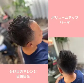 パーマ メンズ 薄毛専門 メンズカットREEのヘアスタイル