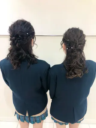 ロング ヘアアレンジ 松永 梨央のヘアスタイル