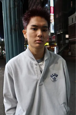 ショート カラー メンズ Rei/ 縮毛矯正/ ハイライトカラー募集のヘアスタイル