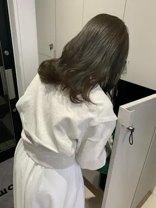 セミロング カラー REINA☁️透明感 カラー/ぷつっと♡のヘアスタイル