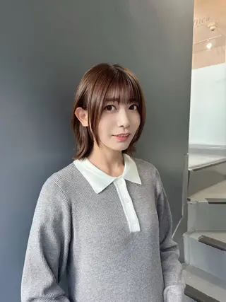 ミディアム 髪質改善✨艶髪✨ レイヤーカット 田畑のヘアスタイル