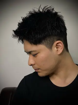 ショート メンズ 柄﨑 比呂/ancielのヘアスタイル