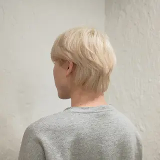 ショート カラー ヘアアレンジ メンズ 🦠デザインカラー/ 魚瀬あおい🦠のヘアスタイル