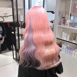 ロング カラー ヘアアレンジ メンズ ハイトーン特化 ♡shoka♡のヘアスタイル