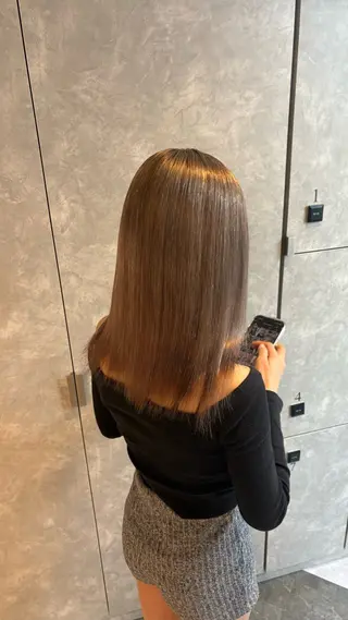 セミロング カラー ガルボヘアー心斎橋店所属・心斎橋/髪型整形美容 師/カット/カラーのヘアスタイル