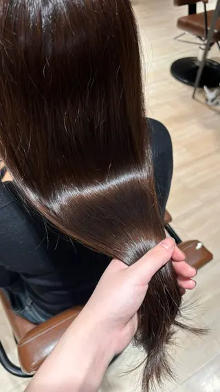 ロング カラー seri💜艶カラー 💖ヘアアレンジのヘアスタイル