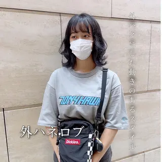 ミディアム カラー newline銀座所属・👑銀座ショート/ 絶壁補正/金子涼👑のヘアスタイル