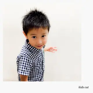 メンズ キッズ Hair mission【ヘアーミッション】心斎橋所属・エクステ／レイヤー 落合/心斎橋のヘアスタイル