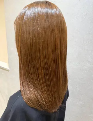 ロング カラー 髪質改善縮毛矯正 💎TOMOのヘアスタイル