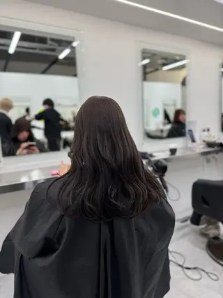 ミディアム カラー ブリーチなし🤍透明 感カラー🤍しゅうじのヘアスタイル