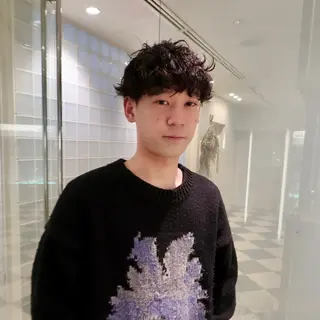 ショート パーマ メンズ メンズパーマ/ブリー チ/motokiのヘアスタイル