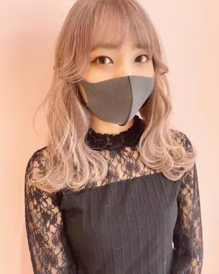 セミロング 西本 夏美のヘアスタイル