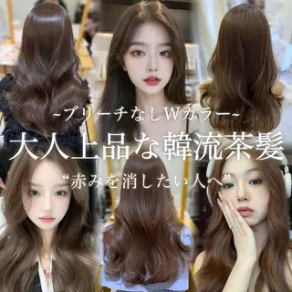 ロング カラー 韓国ヘア×髪質改善 /yoshikaのヘアスタイル