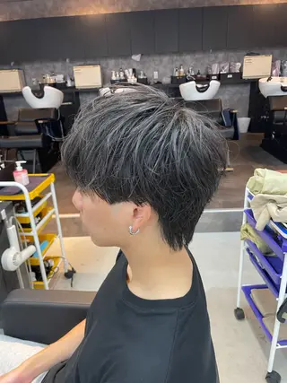 ショート メンズ メンズパーマ 毛流れ/シャドウのヘアスタイル