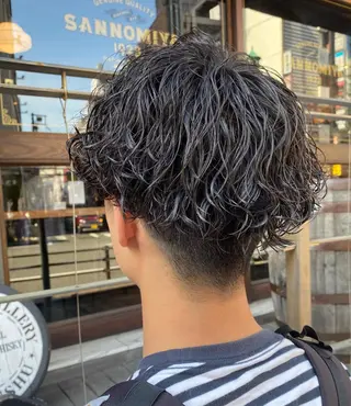 パーマ メンズ 年間2000名担当◎ パーマ職人/仲原佑樹のヘアスタイル