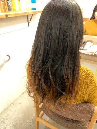 ロング カラー 【髪質改善】【美髪】 【ツヤ髪】ほしのちりのヘアスタイル