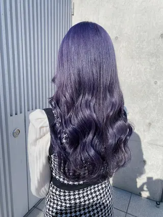 ロング カラー ヘアアレンジ 韓国レイヤーカット/ 儚げカラーチナツのヘアスタイル