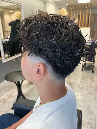 パーマ メンズ メンズ特化/パーマ/ フェードWATARUのヘアスタイル