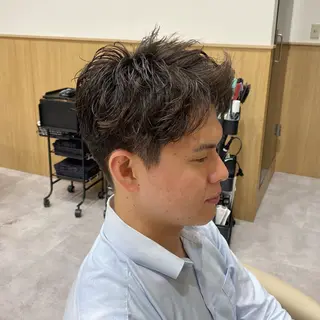 ショート パーマ メンズ UNIX所属・村上翼/ハンサム ショート/パーマのヘアスタイル