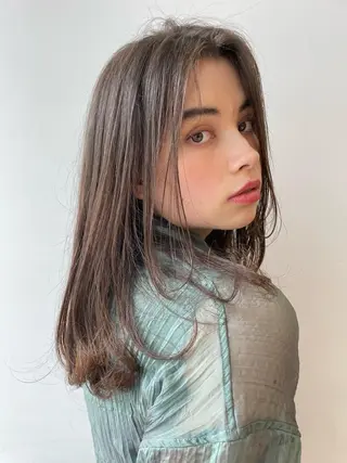 セミロング パーマ ボブ/ミディアム 親しみやすさ/さくらのヘアスタイル