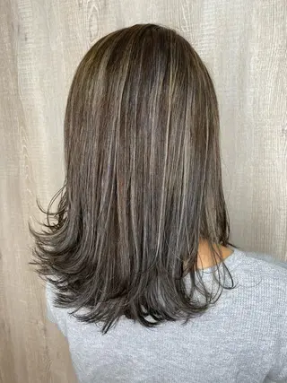 ミディアム カラー Oasis所属・🦋Oasis RINA 🦋のヘアスタイル