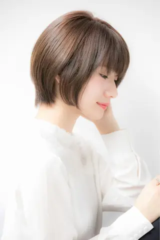 ショート 💎小顔前髪&髪質 改善カラー💎片桐のヘアスタイル