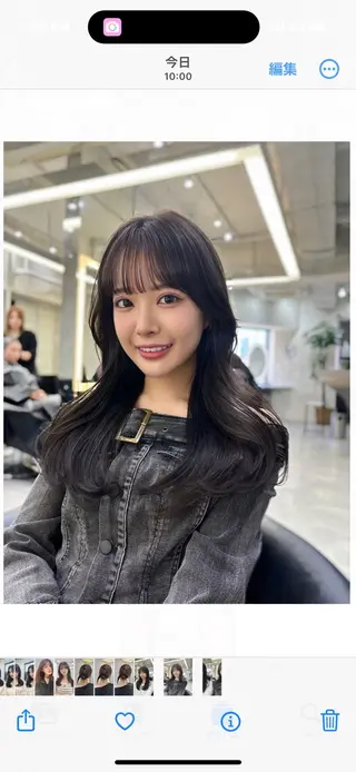 ロング 💖美髪矯正／透明感 カラー💖のぞみのヘアスタイル