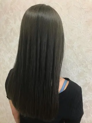 セミロング カラー ブリーチ/髪質改善/ レイヤー/YUTO‎のヘアスタイル