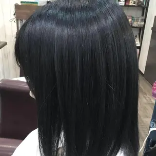 ミディアム カラー パーマ 金崎 新吾のヘアスタイル