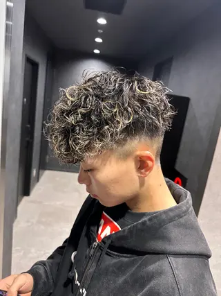 ショート パーマ メンズ 【メンズサロン】 BLUCK 横浜のヘアスタイル